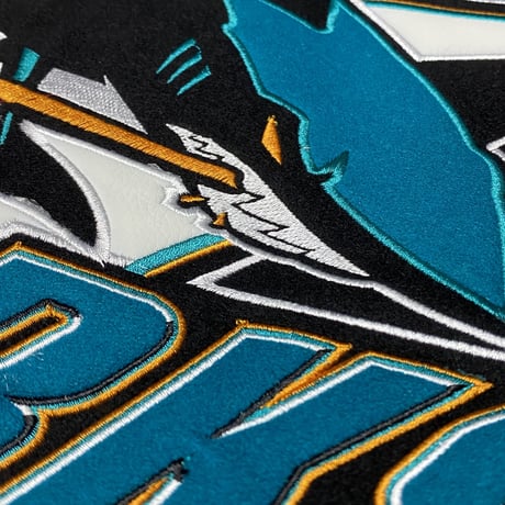 USA限定 JHデザイン NHL サンノゼ シャークス San Jose Sharks リバーシブル スタジャン