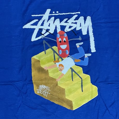 限定コラボ 【L】 Wネーム Stussy ステューシー Jayson.M ジェイソンミュッソン 半袖 Tシャツ  (64)