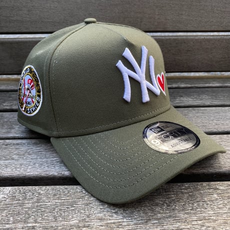 海外限定 Newera ニューエラ 9Forty Aフレーム NY Yankees ヤンキース キャップ ハート ワールドシリーズ (940-154)