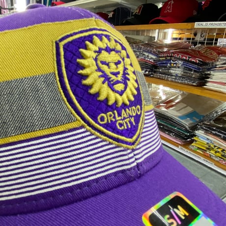 Adidas アディダス MLS オーランド シティ SC 伸縮性 キャップ メジャーリーグサッカー (MLS14)