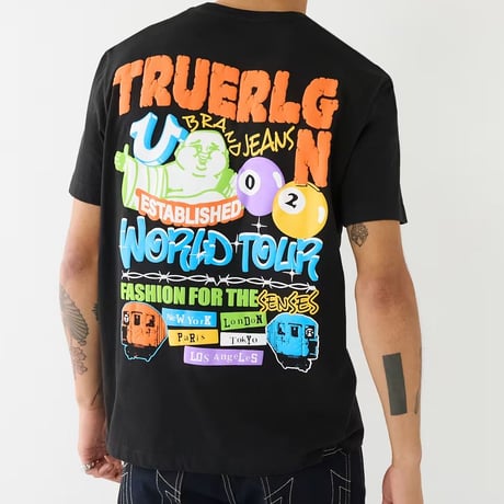 True Religion トゥルーレリジョン World Tour Pool Ball T-Shirt ワールドツアー ビリヤードTシャツ  (TRUE-TS12)