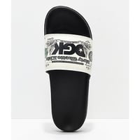 USAモデル 日本未発売 DGK ディージーケー Currency ドル柄 シャワーサンダル ベナッシ 黒