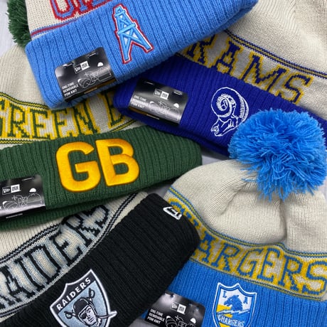 NEWERA ニューエラ NFL 公式 ニット帽 Oilers ヒューストン オイラーズ Historic Pom