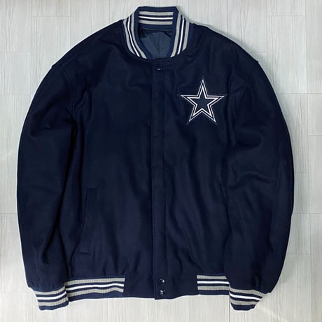 USA限定 NFLPA公式 Cowboys ダラス カウボーイズ NFL リバーシブル スタジャン