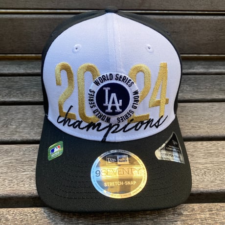 米国仕様 2024ワールドシリーズ優勝記念 LA Dodgers ドジャース ロッカールーム キャップ 9SEVENTY (970-1)
