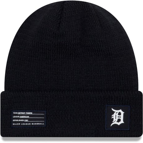 NEWERA ニューエラ MLB ニット帽 Detroit デトロイト Tigers タイガース 紺 YOUTH 防寒 メジャーリーグ