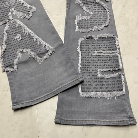 海外限定 KDNK ディーケーエヌケー Stacked Skinny Flare スタックド スキニーフレア ジーンス (JNS54)