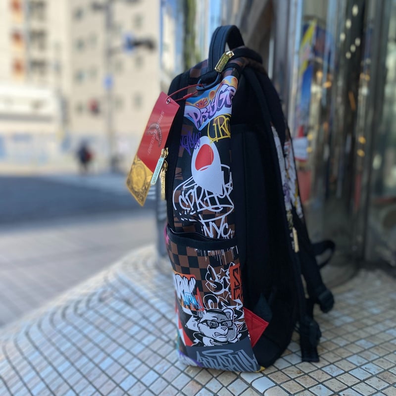 特別限定 SPRAYGROUND チェッカーボード TAGGED UP グラフィティ 