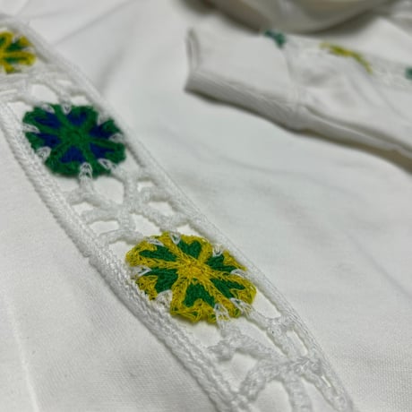米国発 Civilized シヴィライズド Embroidery Native Anorak スウェット アノラック セットアップ White (SET24)