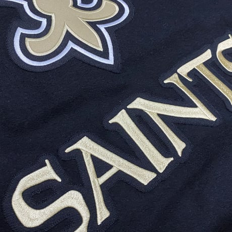 JHデザイン NFL ニューオリンズ セインツ Saints  リバーシブル スタジアムジャンパー アメフト 黒