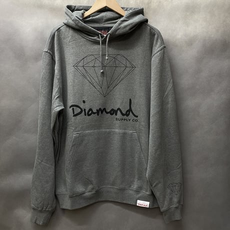 ダイヤモンドサプライ Diamond supply co. スウェット OG SIGN プルオーバー パーカー LA ガンメタ グレー