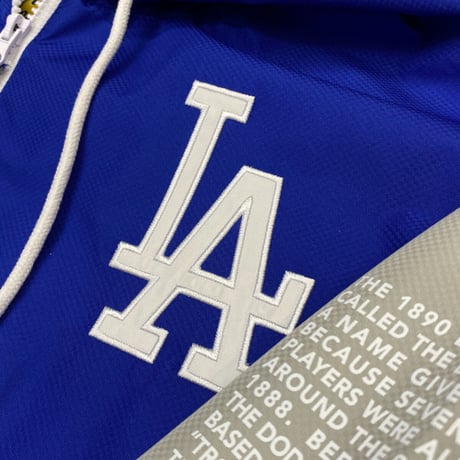 USA限定 Mitchell&Ness MLB ロサンゼルス ドジャース Team Origins ハーフZIP ウィンドブレーカー