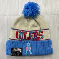 NEWERA ニューエラ NFL 公式 ニット帽 Oilers ヒューストン オイラーズ Historic Pom (Beanie183)
