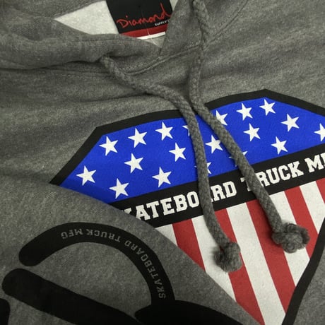 【S】 ダイヤモンドサプライ Diamond supply co. プルオーバー ACE パーカー LA スケートボード TRUCK