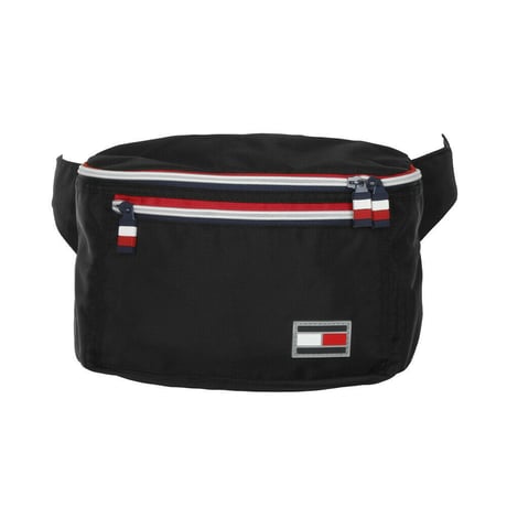 TOMMY HILFIGER クロスボディ 斜め掛け ボディバッグ ウェストバッグ 黒 citytrek