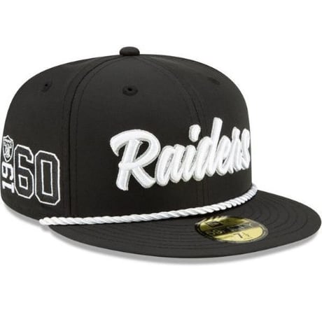 NFL 限定100周年記念 NEWERA ニューエラ Raiders ラスベガス レイダース 59Fifty キャップ 1960s