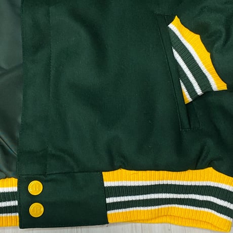 NFL公式 JHデザイン Packers グリーンベイ パッカーズ 緑 リバーシブル スタジャン