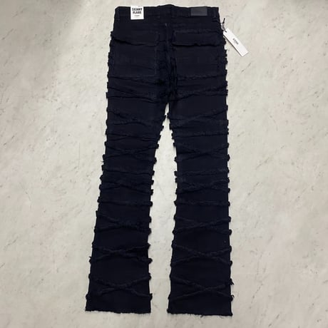 海外限定 KDNK ディーケーエヌケー Stacked Skinny Flare スタックド スキニーフレア ダメージ ジーンス (JNS59)