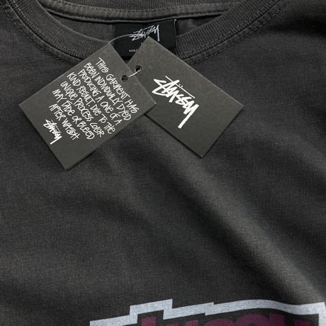 USAモデル Stussy ステューシー DROP U PIG. DYED ピグメントダイ 長袖 Tシャツ