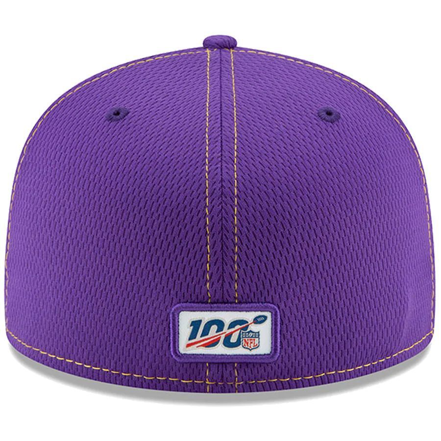 ミネソタバイキング キャップ 紫色 NFL公式　タグ付き　デッドストック NFL 限定100周年記念 NEWERA ニューエラ VIKINGS ミネソタ バイキング