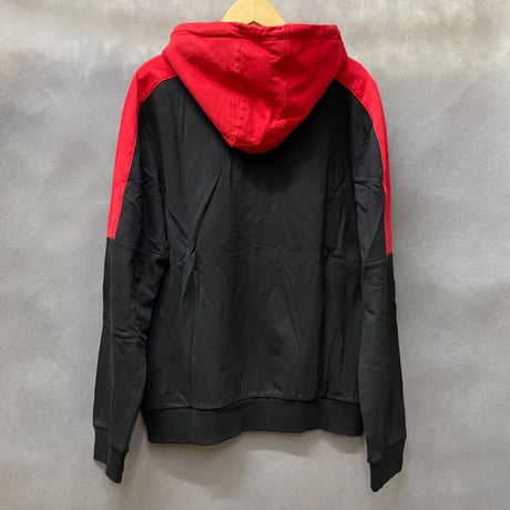 SEANJOHN ショーンジョン ラグラン袖 ジップアップ パーカー 黒 赤 パフダディ