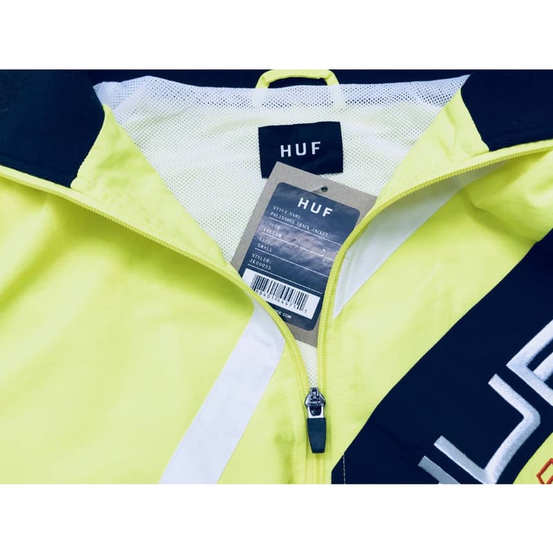 HUF ハフ TRUCK JACKET トラック ジャケット 蛍光イエロー 黄色