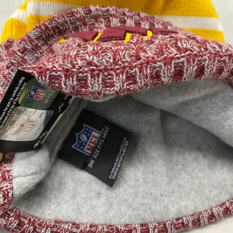 NEWERA ニューエラ NFL 公式 ニット帽 ワシントン コマンダース Commanders フリース Burg