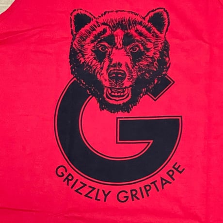 【XL】 米国製 ダイヤモンドサプライ Diamond Supply Co タンクトップ 赤 GRIZZLY グリズリー