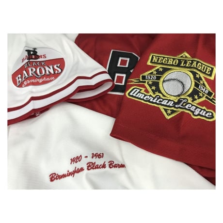 NEGRO LEAGUE BBB  バーミンガム ブラックバロンズ Barons ベースボールシャツ (HGC-BB76)