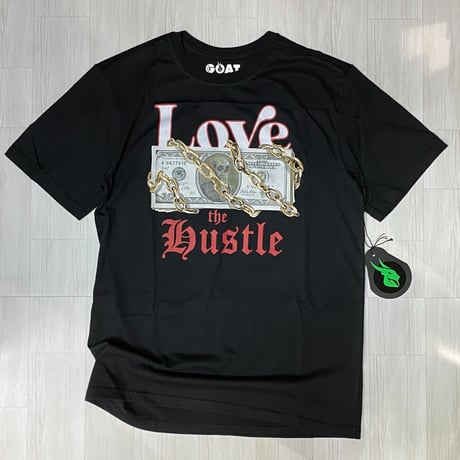 USAブランド GOAT Solo ゴートソロ LOVE THE HUSTLE  グラフィック 半袖 Tシャツ 黒　(GT10)