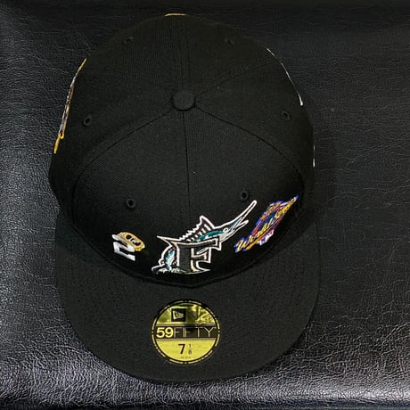限定モデル 59FIFTY ニューエラ Newera ゴールドリングス Marlins マイアミ マーリンズ MLB