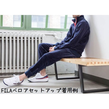 アメリカ限定  FILA フィラ Velour ベロア 上下 セットアップ 赤トラックジャケット パンツ トラックスーツ