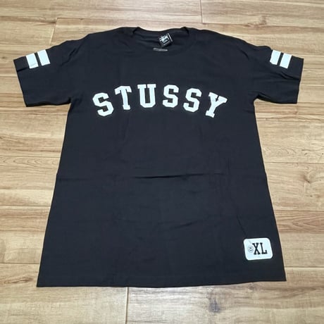 【S】 Stussy ステューシー オーセンティック 半袖 ベースボールシャツ Tシャツ 黒 背番号80  (18)