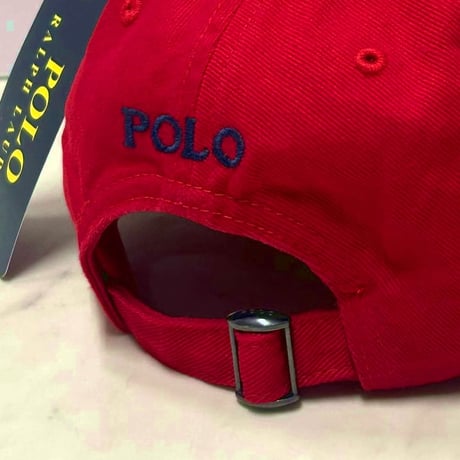 POLO RALPH LAUREN ラルフローレン Iconic Ball Cap ポニーロゴ アイコニック ダッドキャップ 赤 (RLC5)