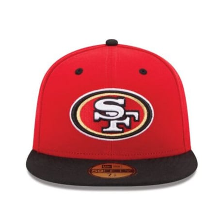 NEWERA ニューエラ SF サンフランシスコ 49ers フォーティナイナーズ 2トーン 赤 59Fifty キャップ NFL