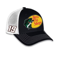 公式 NASCAR ナスカー Bass Pro Shops バスプロショップス ＃19 Racing Team レーシングキャップ (Bps77)