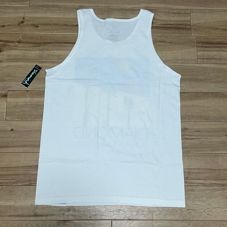 米国製 【M】 ダイヤモンドサプライ Diamond Supply Co タンクトップ 白 Pyramid ストリート
