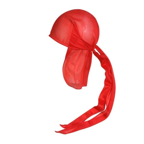 本場USAブランド MAGIC TIEDOWN タイダウン メッシュ ドゥーラグ  DU-RAG 赤 フリーサイズ