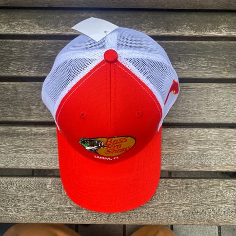 限定ステイトパッチ仕様 Bass Pro Shops バスプロショップス 刺繍ロゴ TAMPA, FL メッシュキャップ (Bps46)