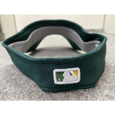 公式クラブハウスモデル NEWERA ニューエラ サンバイザー Athletics オークランド アスレチックス MLB