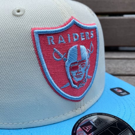 9FIFTY ニューエラ NFL ラスベガス レイダース LV RAIDERS バイカラー WHT/CORAL