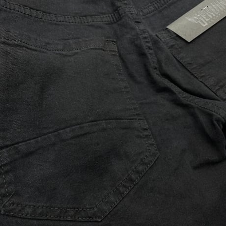 USAブランド GENUINE AUTHENTIC ストレッチ バイカージーンズ デニム 黒 ブラック 1803 (JNS72)