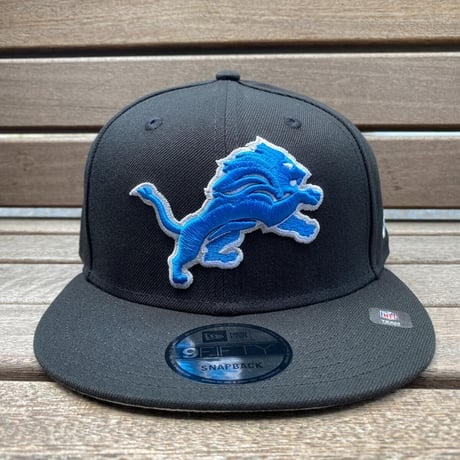 USA限定 9FIFTY ニューエラ NFL デトロイト ライオンズ Detroit Lions スナップバックキャップ BLK