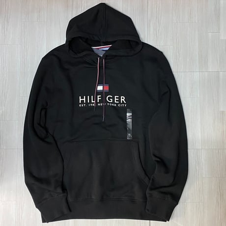 TOMMY HILFIGER USA トミーヒルフィガー Core Basic プルオーバーパーカー  黒
