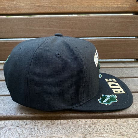 Mitchell&Ness NBA ミルウォーキーバックス THE BRIM スナップバック キャップ (17-1)