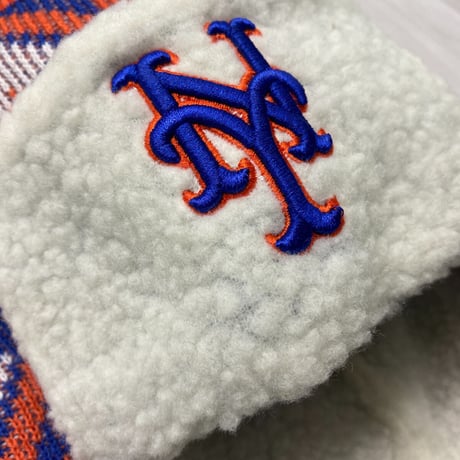USA限定 ニューエラ Newera ニューヨーク メッツ NY Mets 空軍 トラッパーハット 極暖ニット