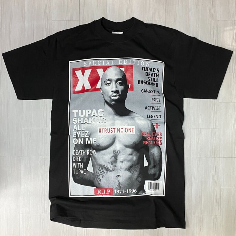 LA発 2PAC 2パック シャクール COVER グラフィック 半袖 ロサンゼルス購入2pac Tシャツ