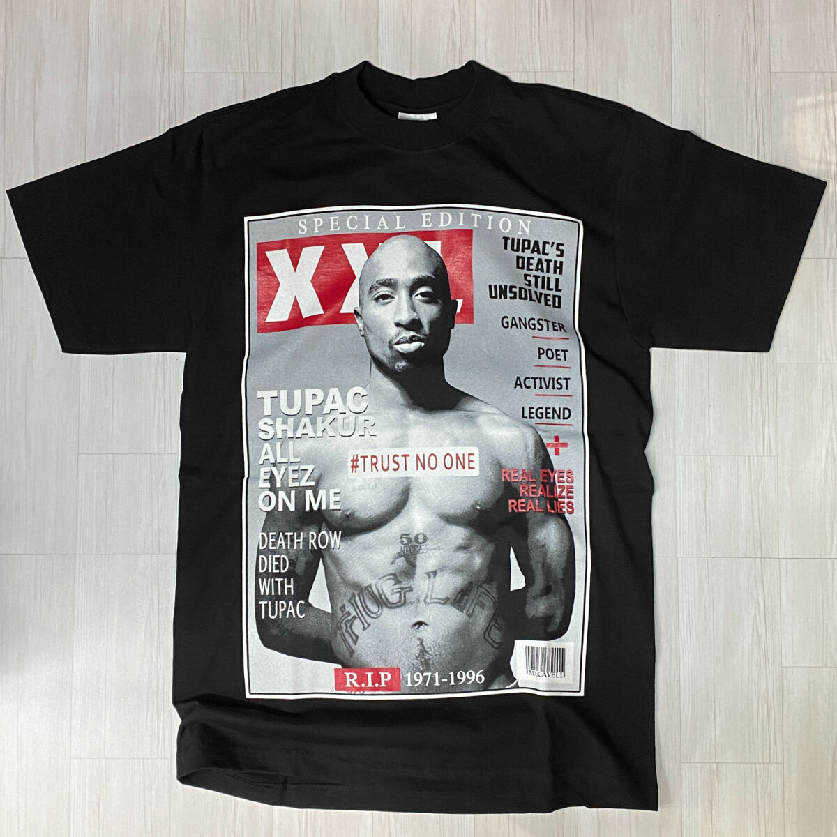 Bay club 2pac バンドTシャツ-