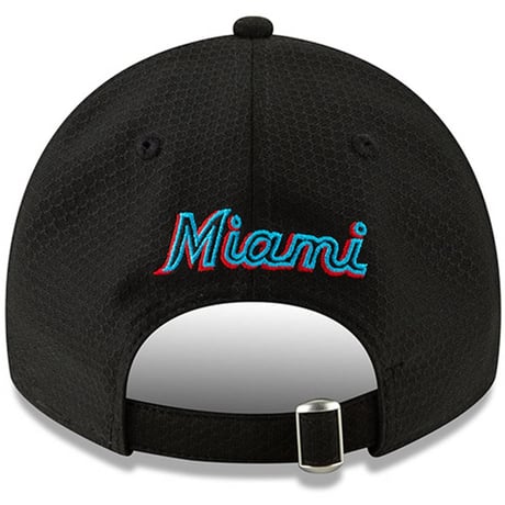 限定 pring TSモデル MLB公式 マイアミ Marlins マーリンズ 黒 NEWERA ニューエラ 9Twenty キャップ