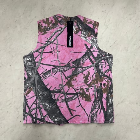 NY発 Kindred キンドレッド Pink Forest ピンクフォレスト カモフラージュ 総柄 セットアップ ベスト ショートパンツ (VST1/SJNS19)